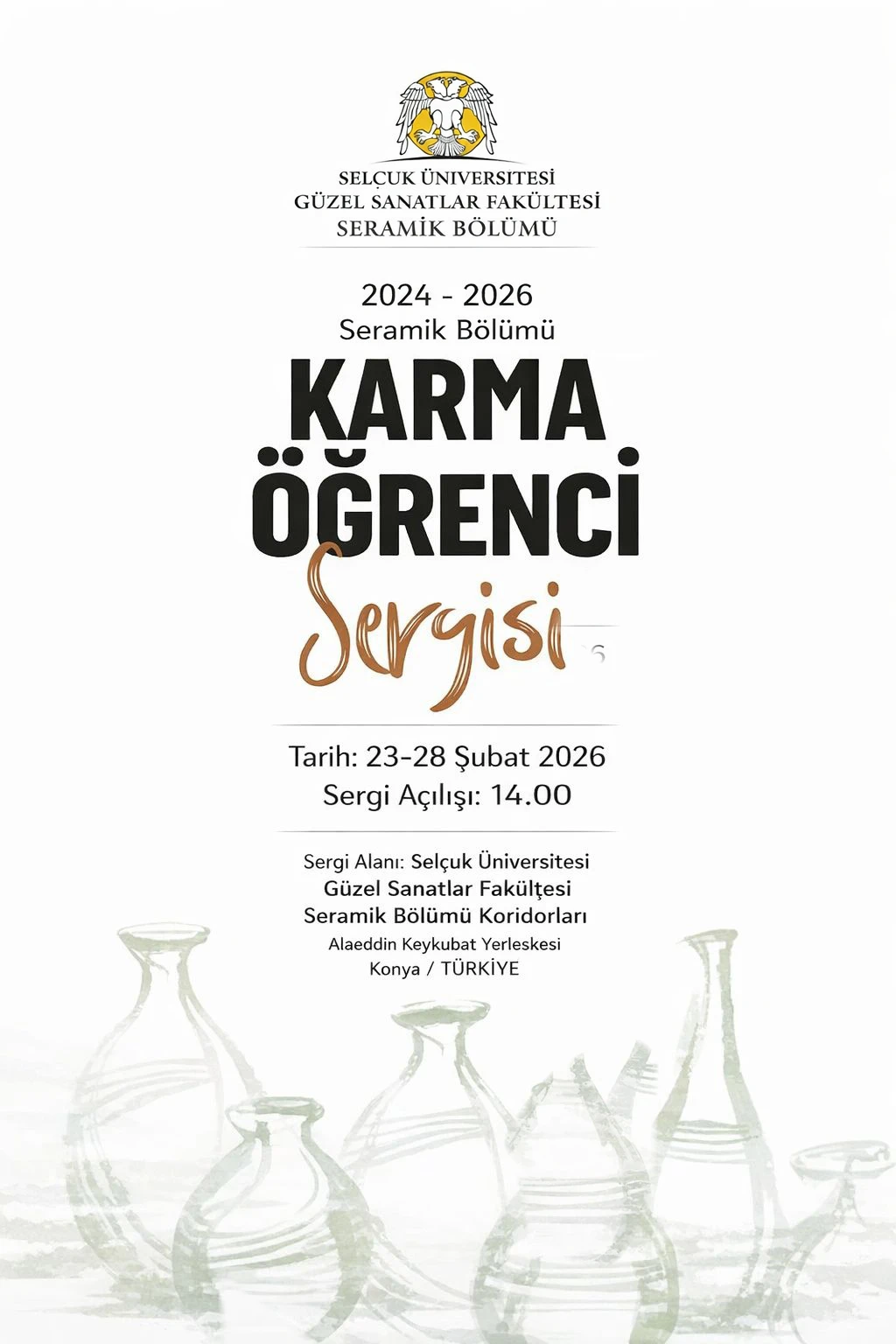 Seramik Bölümü 2024-2026 Karma Öğrenci Sergisi